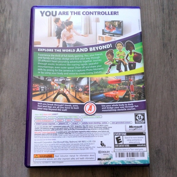 Kinect Adventures Microsoft Xbox 360 Game 2010 NTSC Complete with Manual CIB - Picture 2 of 5